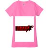 Ladies' Jersey Short-Sleeve Deep V-Neck T-Shirt Thumbnail