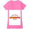 Ladies' Jersey Short-Sleeve Deep V-Neck T-Shirt Thumbnail
