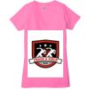 Ladies' Jersey Short-Sleeve Deep V-Neck T-Shirt Thumbnail
