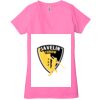 Ladies' Jersey Short-Sleeve Deep V-Neck T-Shirt Thumbnail