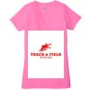 Ladies' Jersey Short-Sleeve Deep V-Neck T-Shirt Thumbnail