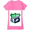 Ladies' Jersey Short-Sleeve Deep V-Neck T-Shirt Thumbnail