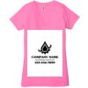 Ladies' Jersey Short-Sleeve Deep V-Neck T-Shirt Thumbnail