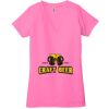 Ladies' Jersey Short-Sleeve Deep V-Neck T-Shirt Thumbnail