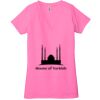 Ladies' Jersey Short-Sleeve Deep V-Neck T-Shirt Thumbnail