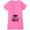 Ladies' Jersey Short-Sleeve Deep V-Neck T-Shirt Thumbnail