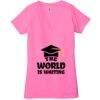 Ladies' Jersey Short-Sleeve Deep V-Neck T-Shirt Thumbnail