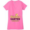 Ladies' Jersey Short-Sleeve Deep V-Neck T-Shirt Thumbnail
