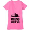 Ladies' Jersey Short-Sleeve Deep V-Neck T-Shirt Thumbnail