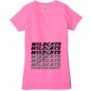 Ladies' Jersey Short-Sleeve Deep V-Neck T-Shirt Thumbnail