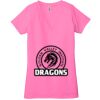 Ladies' Jersey Short-Sleeve Deep V-Neck T-Shirt Thumbnail
