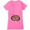 Ladies' Jersey Short-Sleeve Deep V-Neck T-Shirt Thumbnail