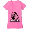 Ladies' Jersey Short-Sleeve Deep V-Neck T-Shirt Thumbnail