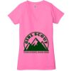 Ladies' Jersey Short-Sleeve Deep V-Neck T-Shirt Thumbnail