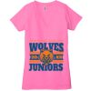 Ladies' Jersey Short-Sleeve Deep V-Neck T-Shirt Thumbnail
