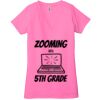 Ladies' Jersey Short-Sleeve Deep V-Neck T-Shirt Thumbnail