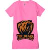 Ladies' Jersey Short-Sleeve Deep V-Neck T-Shirt Thumbnail