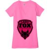 Ladies' Jersey Short-Sleeve Deep V-Neck T-Shirt Thumbnail