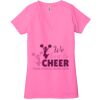 Ladies' Jersey Short-Sleeve Deep V-Neck T-Shirt Thumbnail