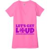 Ladies' Jersey Short-Sleeve Deep V-Neck T-Shirt Thumbnail