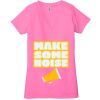 Ladies' Jersey Short-Sleeve Deep V-Neck T-Shirt Thumbnail
