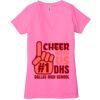 Ladies' Jersey Short-Sleeve Deep V-Neck T-Shirt Thumbnail