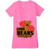 Ladies' Jersey Short-Sleeve Deep V-Neck T-Shirt Thumbnail