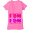 Ladies' Jersey Short-Sleeve Deep V-Neck T-Shirt Thumbnail
