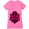 Ladies' Jersey Short-Sleeve Deep V-Neck T-Shirt Thumbnail