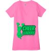Ladies' Jersey Short-Sleeve Deep V-Neck T-Shirt Thumbnail