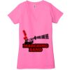 Ladies' Jersey Short-Sleeve Deep V-Neck T-Shirt Thumbnail
