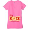 Ladies' Jersey Short-Sleeve Deep V-Neck T-Shirt Thumbnail