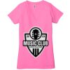 Ladies' Jersey Short-Sleeve Deep V-Neck T-Shirt Thumbnail