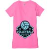 Ladies' Jersey Short-Sleeve Deep V-Neck T-Shirt Thumbnail
