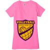 Ladies' Jersey Short-Sleeve Deep V-Neck T-Shirt Thumbnail