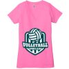 Ladies' Jersey Short-Sleeve Deep V-Neck T-Shirt Thumbnail