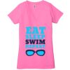 Ladies' Jersey Short-Sleeve Deep V-Neck T-Shirt Thumbnail