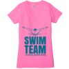 Ladies' Jersey Short-Sleeve Deep V-Neck T-Shirt Thumbnail