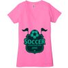 Ladies' Jersey Short-Sleeve Deep V-Neck T-Shirt Thumbnail