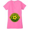 Ladies' Jersey Short-Sleeve Deep V-Neck T-Shirt Thumbnail