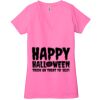 Ladies' Jersey Short-Sleeve Deep V-Neck T-Shirt Thumbnail