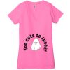 Ladies' Jersey Short-Sleeve Deep V-Neck T-Shirt Thumbnail