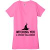 Ladies' Jersey Short-Sleeve Deep V-Neck T-Shirt Thumbnail