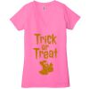 Ladies' Jersey Short-Sleeve Deep V-Neck T-Shirt Thumbnail