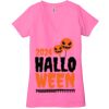 Ladies' Jersey Short-Sleeve Deep V-Neck T-Shirt Thumbnail