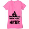 Ladies' Jersey Short-Sleeve Deep V-Neck T-Shirt Thumbnail