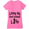 Ladies' Jersey Short-Sleeve Deep V-Neck T-Shirt Thumbnail