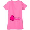 Ladies' Jersey Short-Sleeve Deep V-Neck T-Shirt Thumbnail