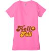 Ladies' Jersey Short-Sleeve Deep V-Neck T-Shirt Thumbnail