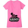 Ladies' Jersey Short-Sleeve Deep V-Neck T-Shirt Thumbnail